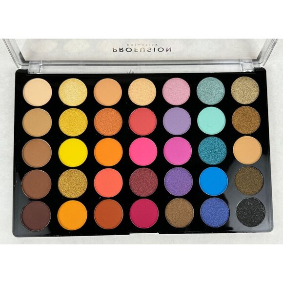 Profusion 35 Shade Festival Eyeshadow Palette Vibrant Multi-Finish Makeup NEW - Picture 2 of 7